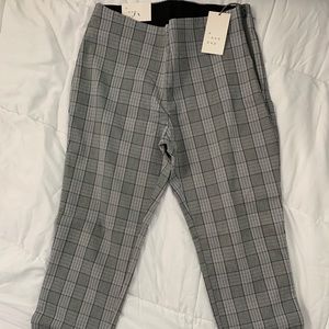Women's Plaid High-Rise Skinny Pants - A New Day